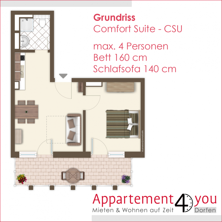 Grundriss Comfort Suite